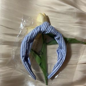 J. Crew Blue and White Stripes Headband